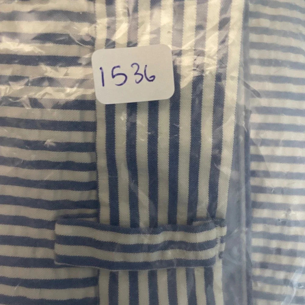 Brooks Brothers‎ Mens Blue White Striped Genuine Seersucker Shorts Size 36